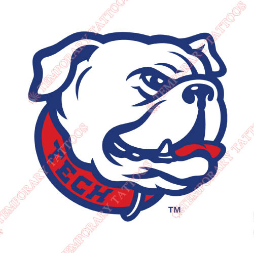 Louisiana Tech Bulldogs Customize Temporary Tattoos Stickers NO.4854